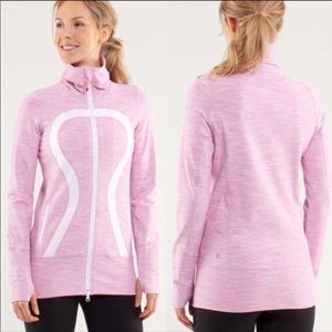 Lulu Lemon Athletica In Stride Jacket In Pink Size 4